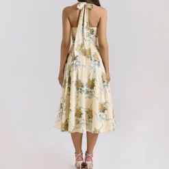 Allena Floral Halter Dress