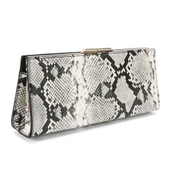 Clearance CARVELA Alto Snake-Print Clutch