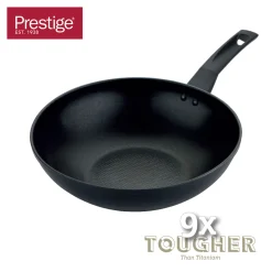Hot PRESTIGE Aluminium Stirfry Wok 29cm