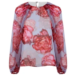 Amara Floral Silk Blouse