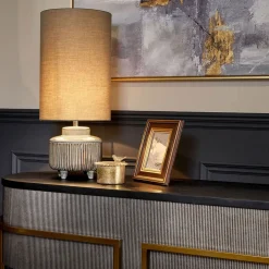 Ambar Stripe Pattern Table Lamp