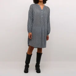 Amber Geometric Print Dress