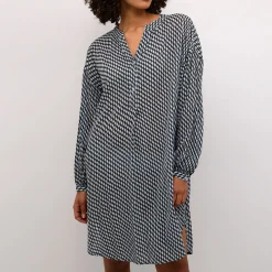 Amber Geometric Print Dress