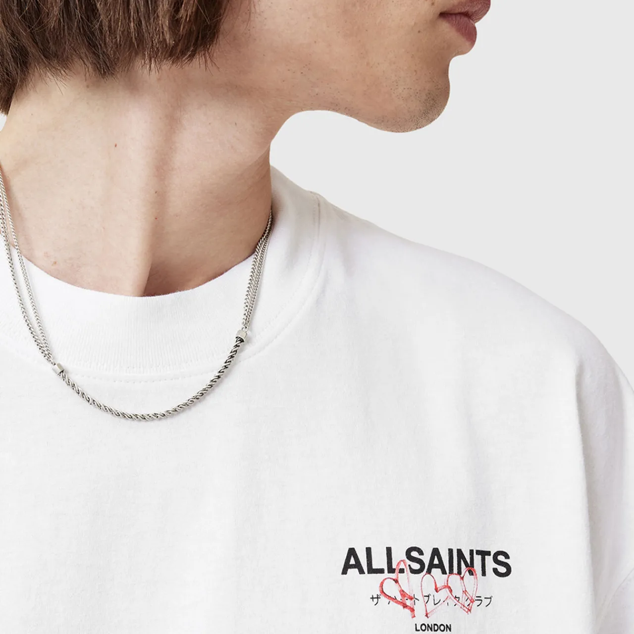 Outlet ALLSAINTS Amore Oversized Logo T-Shirt