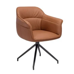 Amrita Swivel Dining Chair Tan