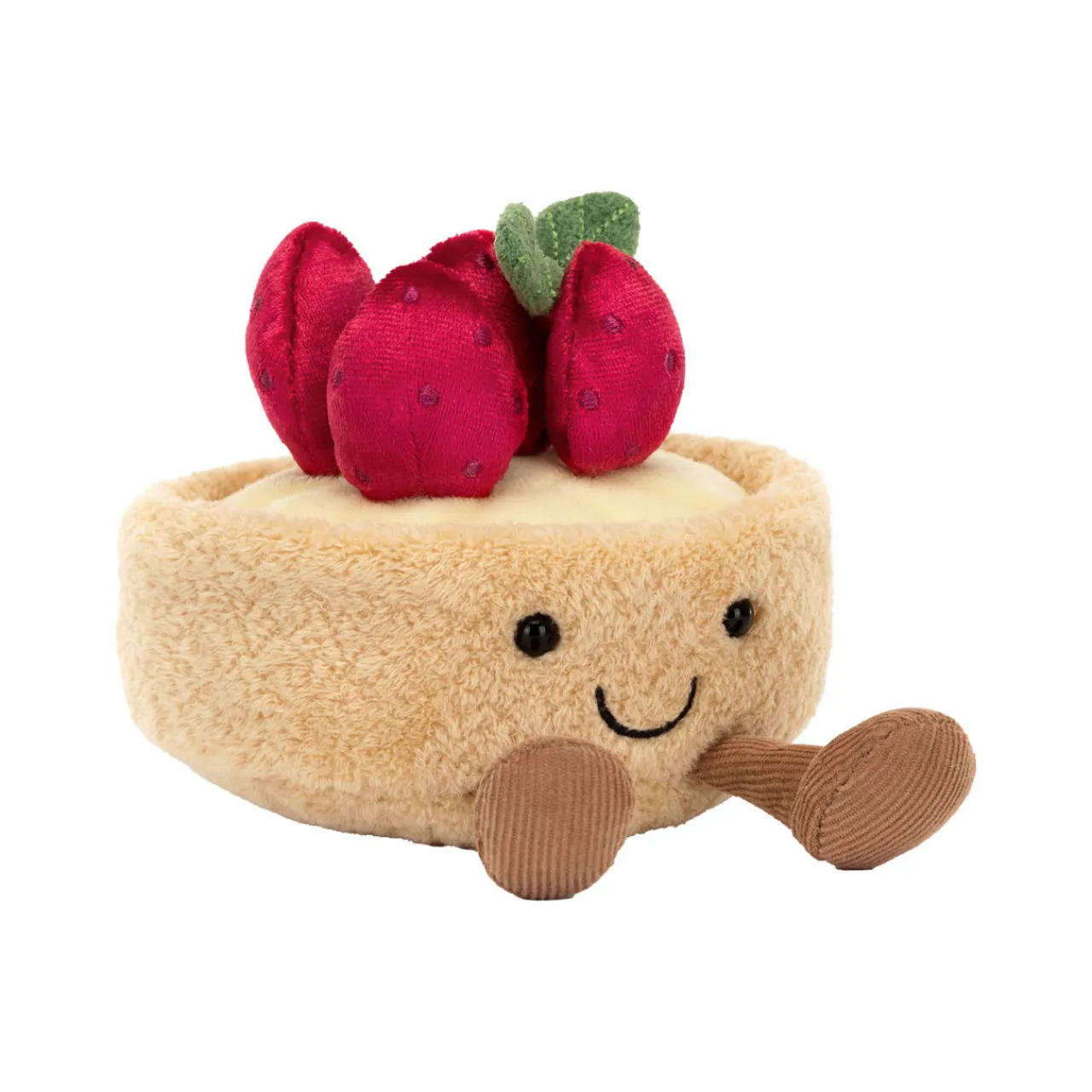 New JELLYCAT Amuseables Fleurette Tarte Aux Fraises 11cm