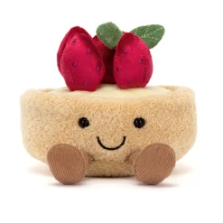 New JELLYCAT Amuseables Fleurette Tarte Aux Fraises 11cm