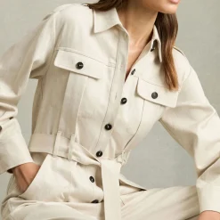 Anais Wide Leg Utility Jumpsuit