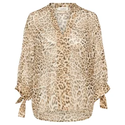 Fashion SOAKED IN LUXURY Anaya Amily Leopard Blouse