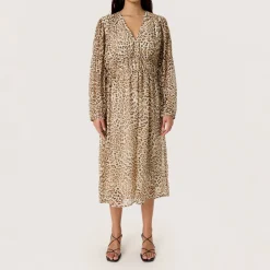 Anaya Leopard Flared Dress