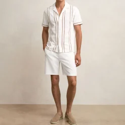 Angus Textured Drawstring Shorts