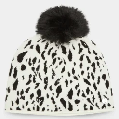 Animal Embellished Pom Pom Beanie Hat