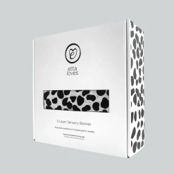 Outlet ETTA LOVES Animal Print Reversible Muslin Blanket