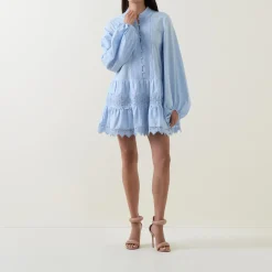 New BARDOT Antonia Lace Mini Shift Dress