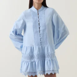 New BARDOT Antonia Lace Mini Shift Dress