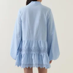 New BARDOT Antonia Lace Mini Shift Dress