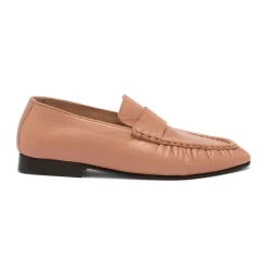 Apley Ruched Leather Loafers