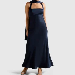 April Open Back Flared Dress