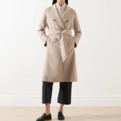 Outlet MARELLA Ara Double-Breasted Belted Coat