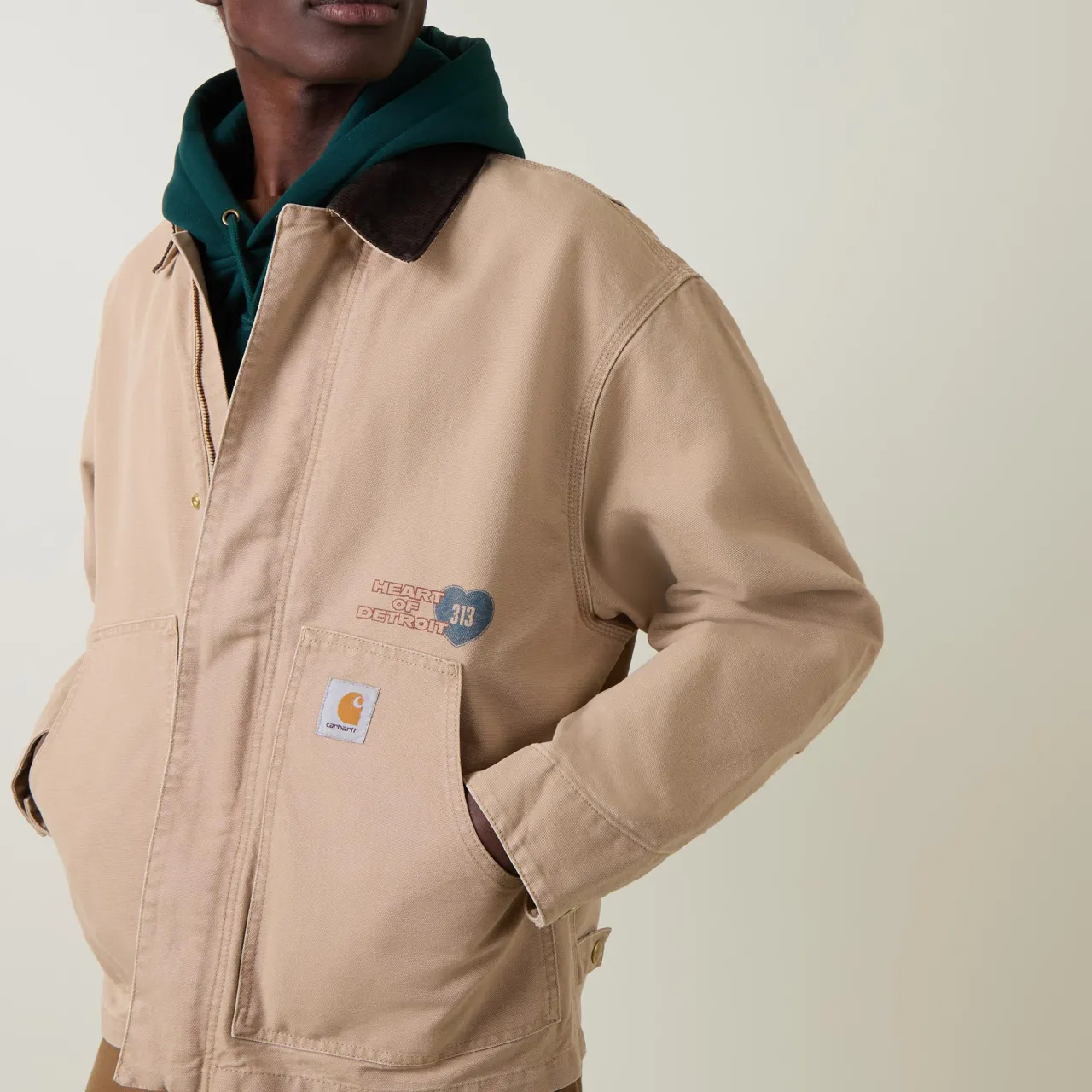 New CARHARTT WIP Arcan Logo Casual Overshirt
