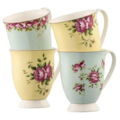 Fashion AYNSLEY Archive Rose 4 Mugs Set