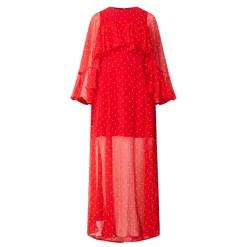 Aria Ruffle Polka Dot Dress