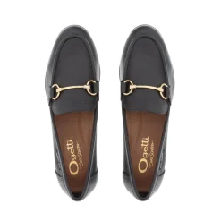 Arlie Snaffle-Trim Leather Loafers
