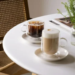 Artesano Hot&Cold Beverages Cappuccino Glass, Set of Two