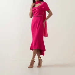 Fashion COUTURE CLUB Asymmetric Embellished Dress