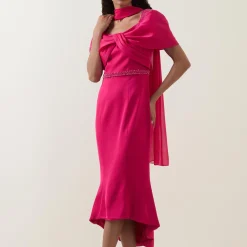 Asymmetric Embellished Dress