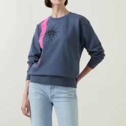 Sale DAY X FEE G Atomic Eye Embroidered Sweatshirt