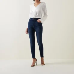 Clearance 7 FOR ALL MANKIND Aubrey High-Rise Slim Illusion Skinny Jeans