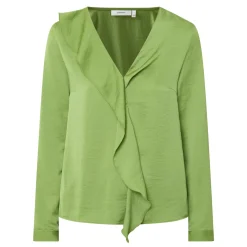 Audai Asymmetric Ruffle Blouse