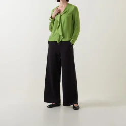 Audai Asymmetric Ruffle Blouse