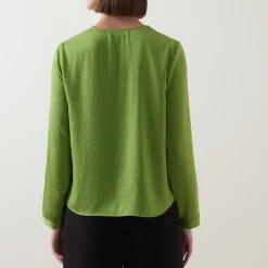 Audai Asymmetric Ruffle Blouse