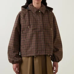 Audrey Check Print Jacket