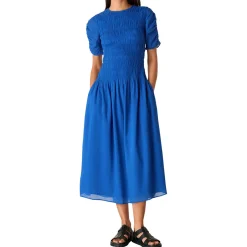 New WHISTLES Avery Smocked Dress