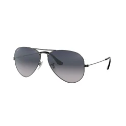 Aviator Grey Lens Large Metal Pilot Sunglasses  Grey