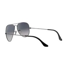 Aviator Grey Lens Large Metal Pilot Sunglasses  Grey