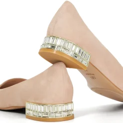 New DUNE LONDON Ballerina Cut Glass Heel Ballet Flats