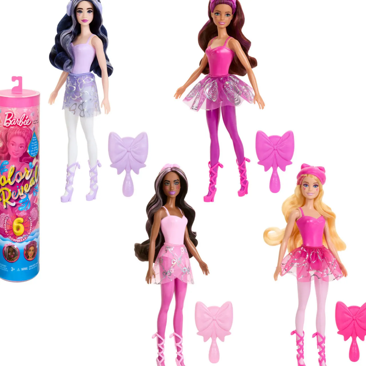 New BARBIE Color Reveal Ballet Doll 33cm