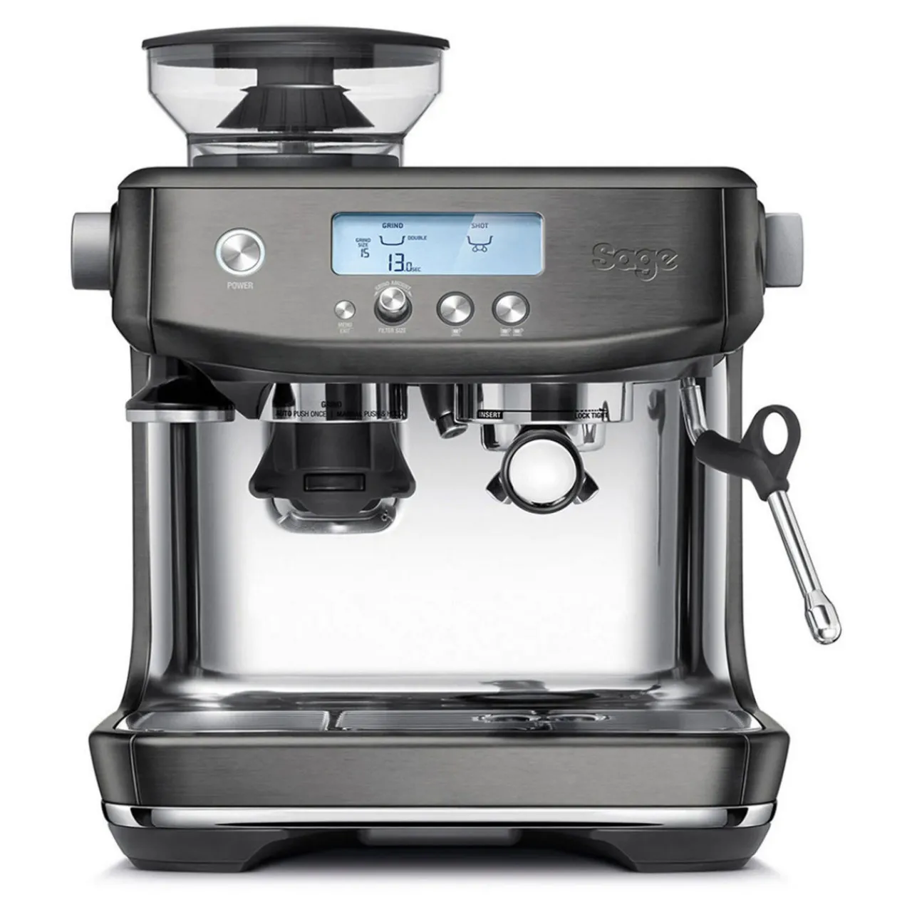 Hot SAGE Barista Pro Espresso Black Stainless Steel