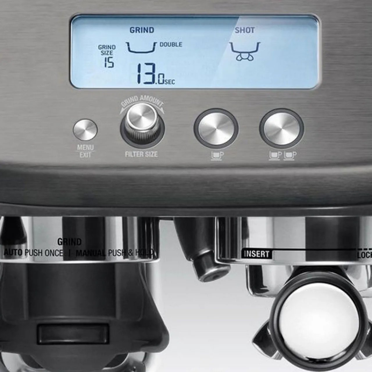 Hot SAGE Barista Pro Espresso Black Stainless Steel