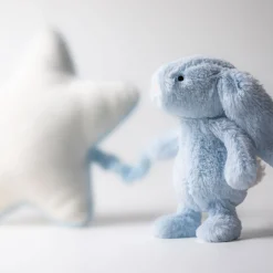 Bashful Baby Blue Bunny Musical Pull