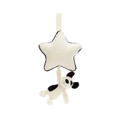 Bashful Black & Cream Puppy Musical Pull