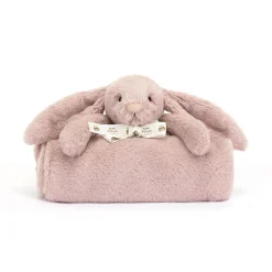Clearance JELLYCAT Bashful Luxe Bunny Rosa Blankie 56cm