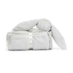 Bashful Silver Bunny Blankie 56cm