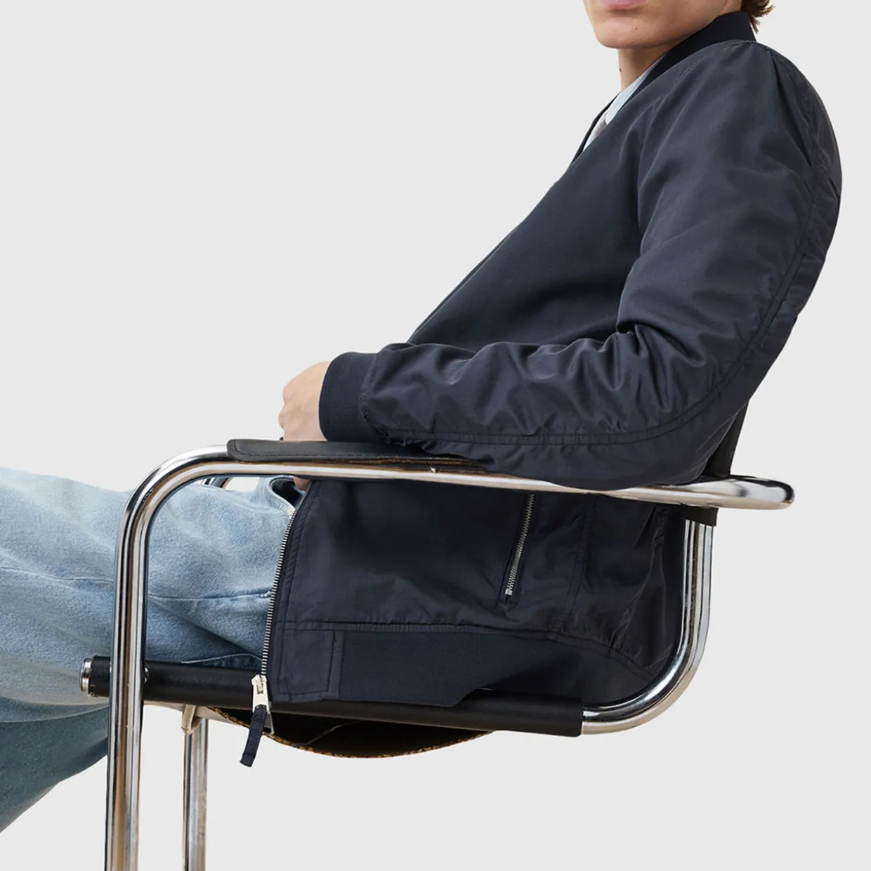 Bassett Logo Bomber Jacket