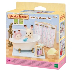 New SYLVANIAN FAMILIES Bath & Shower Set