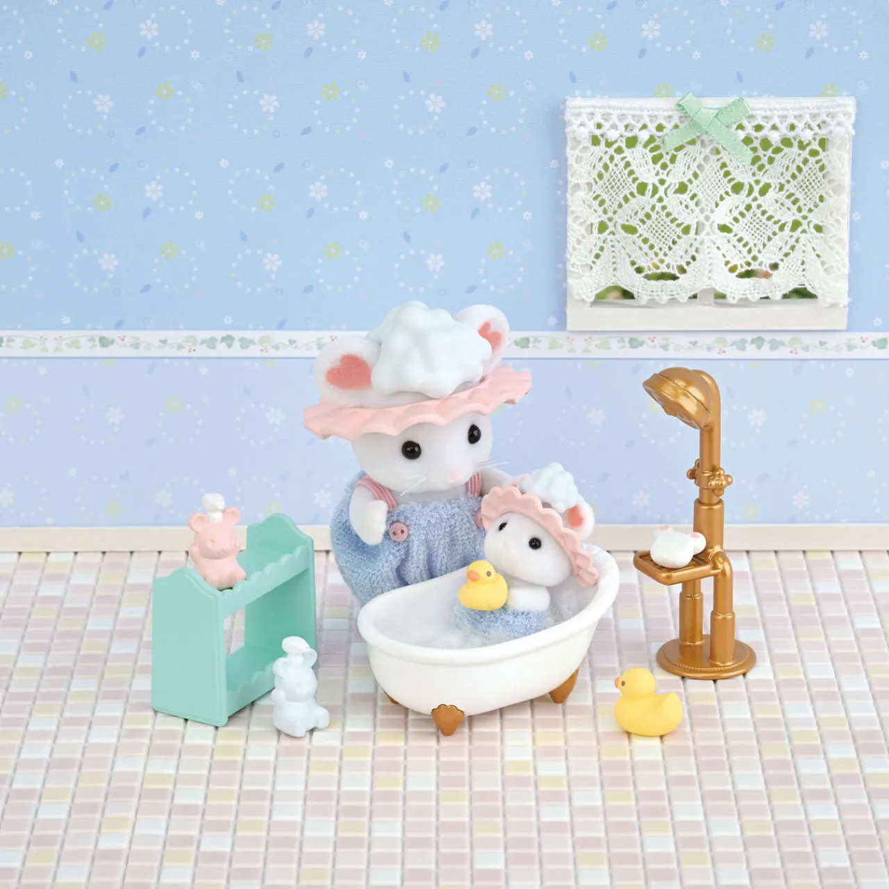 Outlet SYLVANIAN FAMILIES Bath Time Bubble Siblings Set